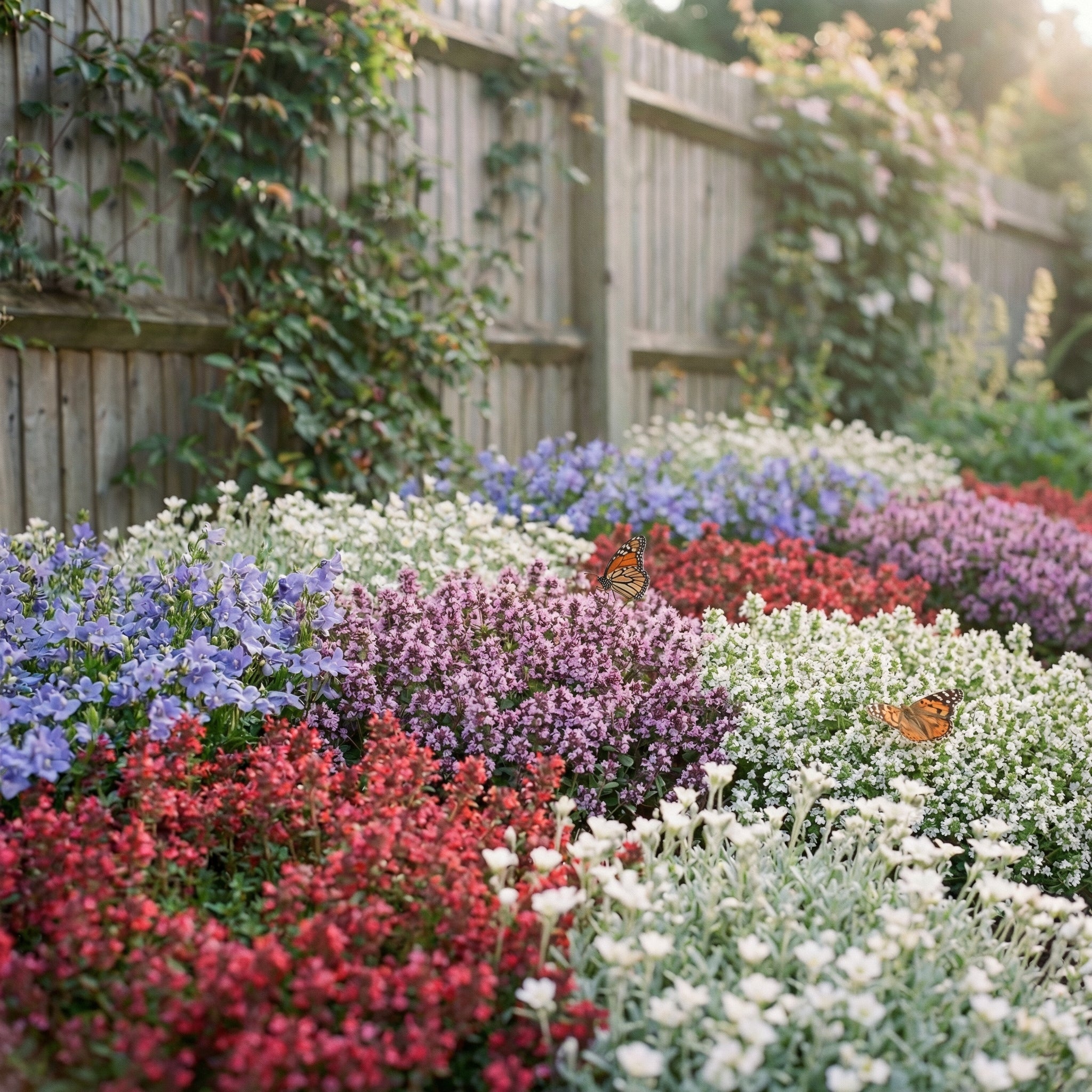 Staudenbeet Steingarten Teppichmix XL - Pflanzenpaket für Sonne - 72 Pflanzen - Größe XL